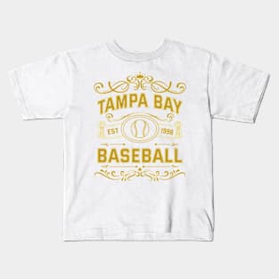 Tintage Tampa Bay Baseball Kids T-Shirt